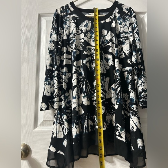 CATOS Womens Black and White Pullover Blouse Size Large - Picture 11 of 11